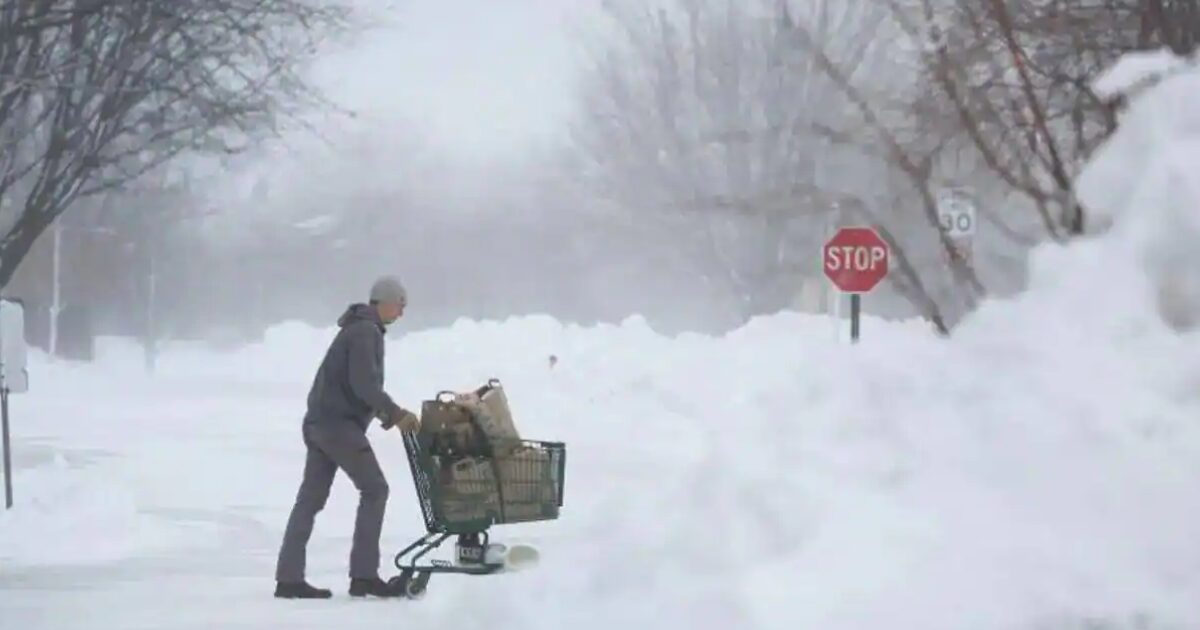 Imagen del temporal de frío y nieve en Estados Unidos